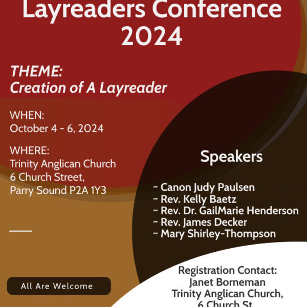 Layreaders Conference – October 4-6, 2024